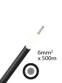 Athilex 6 mm2 eenaderig 500 m - zwart