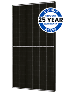 Ja Solar 440W N-type Bifacial Double Glass Traceable LB All Black with MC4