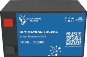 Ultimatron LiFePO4 Lithium Smart Accu Bluetooth BMS 12.8V 560Ah ULM-12-560